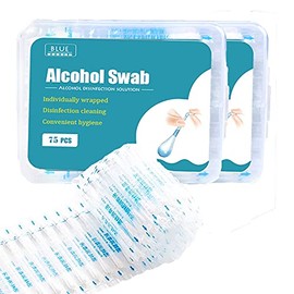 100+50 ps Hisopos de alcohol de algodón envueltos individualmente hisopos desechables sanitarios kit de primeros auxilios seguridad para mujeres hombr