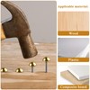 Worldity 30 Pcs Retro Solid Pure Brass Tacks, 1/2",12 mm