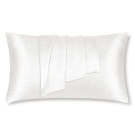 LULUSILK Silk Pillowcase, Washable, Silk Pillowcase, 16.9 x 35.4 inches (43 x 90 cm), Silk Pillow Cover, Double-Sided Silk, OEKO-TEX Certified, Gift, Mother's Day, Father's Day, Birthday, Sleeping