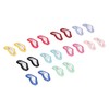 50 Pcs Little Pet Hair Clips Mini Peach Heart Hairpin