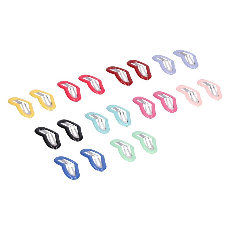 50 Pcs Little Pet Hair Clips Mini Peach Heart Hairpin