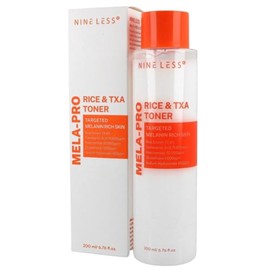 NINELESS-MELA-PRO Rice&TXA Toner 200ml | Ilumina, Hidrata y Reduce Manchas Oscuras | Con Niacinamida, Glutatión y Extractos Botánicos Naturales | Fórm