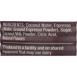 Zola, Water Coconut With Espresso, 17.5 Fl Oz