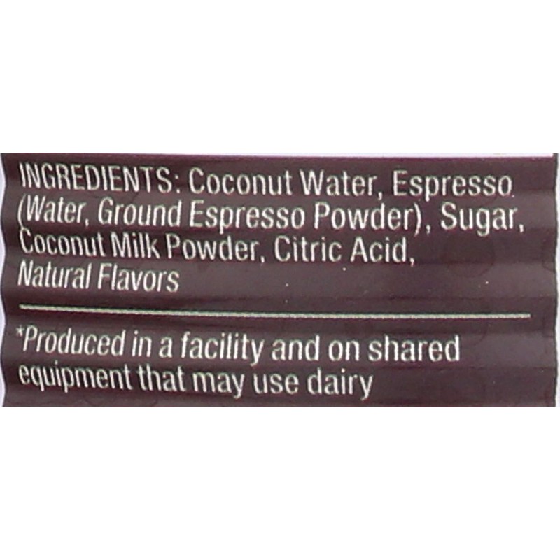 Zola, Water Coconut With Espresso, 17.5 Fl Oz