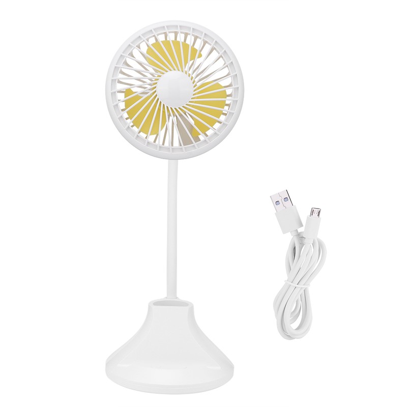 1Pc Mini Desktop Fan with Rechargeable USB and Table Night