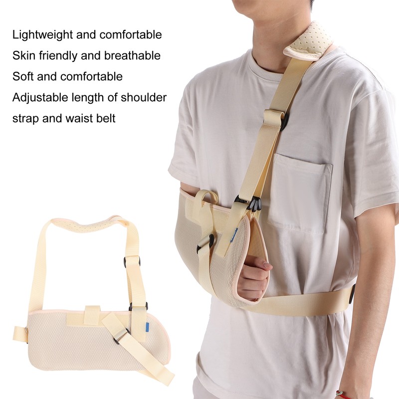 Ober Arm Sling Comfortable Adjustable Shoulder Immobilizer with Waist Strap