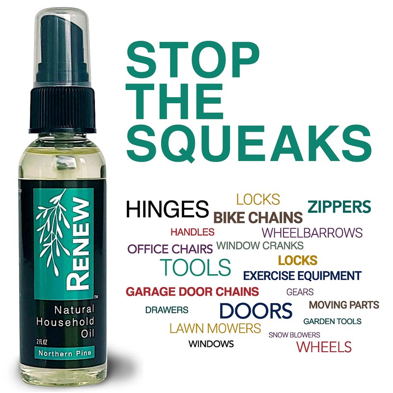 Renew Natural Household Oil Unscented 2 oz, Hinge Chain and