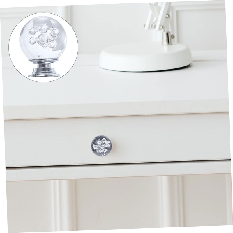 COHEALI 10pcs Crystal Drawer Handles Elegant Knobs for Cabinets and