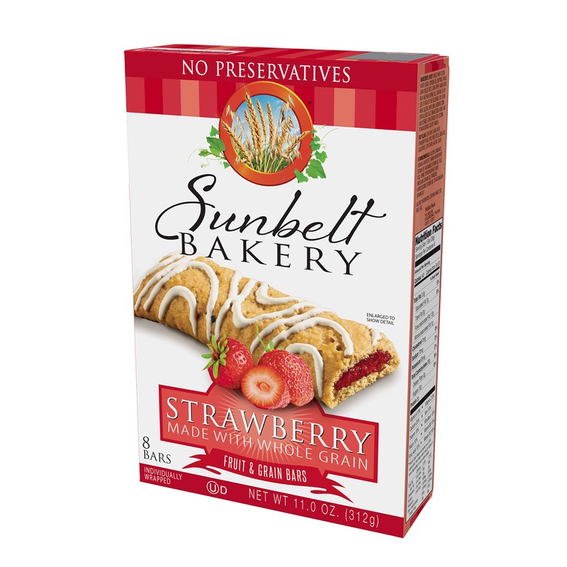 Sunbelt Bakery's Strawberry Fruit & Grain Bars, 1.4 oz Bars,