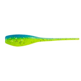 Bobby Garland Mo' Glo 2" Baby Shad Glow-in-The-Dark Soft Plastic Fishing Lure, Fishing Gear and Accessories, 18 per Pack, Screamer