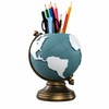 Globe Pen Holder for Desk Organization – Resin Geographic Pencil