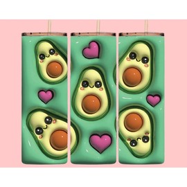 3D Avocado Tumbler