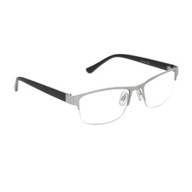 proSPORT Multifocal Progressive 3 Magnifications in 1 Lens No Line Computer Gaming Reading Glasses for Men & Women (Pixel - Silver, 3.00, multiplier_x)