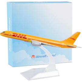 NJ Toys Diecast Model Airplane Planes 16cm DHL Boeing 757 Model 1:400 Alloy Model Aircraft for Collection