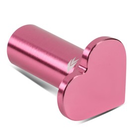 NRG Innovations NRG-DB-H002PK 6061 Aluminum Heart E-Brake Drift Button, Hand Brake Lever Button Compatible with 1986 Toyota, Subaru WRX/STI, BRZ, Mazda Miata/RX-7, Pink