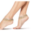 Duel On Jewel Indian Bridal Anklet Payal Set for Women,