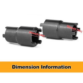 REARACE Bipolar Clutch Tool Wrench Lock Nut Spanner 24mm 20mm Fit for CX 650/650T/500/500TC, GL 650/1200/1100, ATC 110 ATC 125 ATC 90 CA 200 CB 200 ATV Dirt Bike