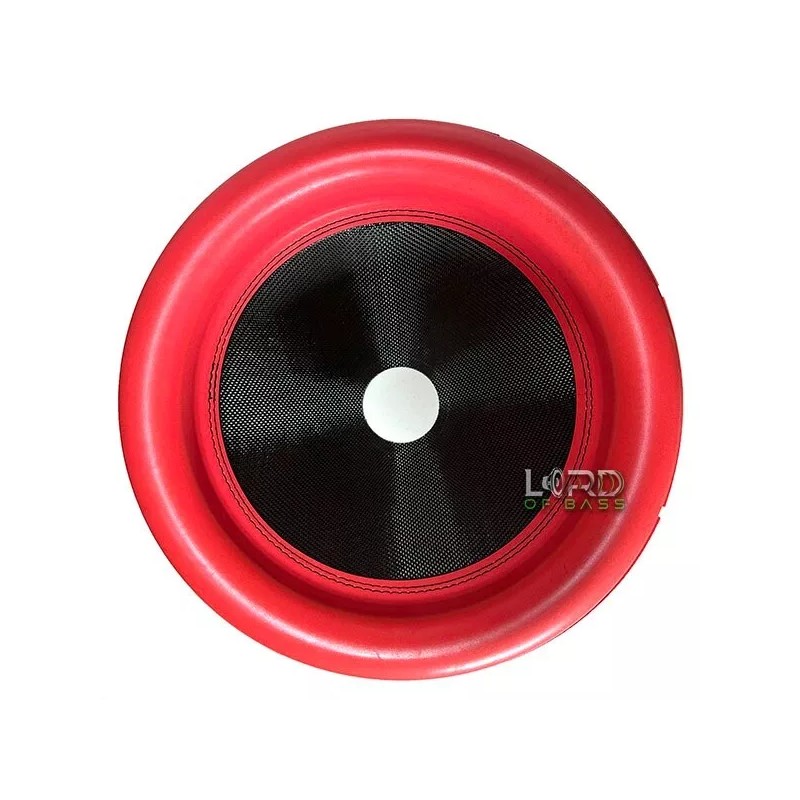 Lord of Bass 18" Mega Roll Subwoofer Speaker Cone Red