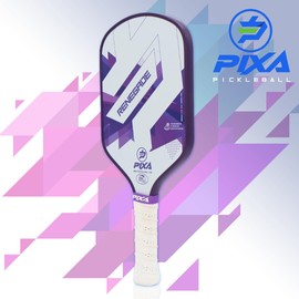 PIXA Renegade T-700 Carbon Face Pickleball Paddle; 16mm; Intermediate/Advanced; Friction Surface, Max Power, Control, and Spin; Great Gift!