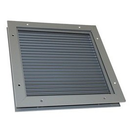 Dayton Door Louver, 22-1/8 H, 22-1/4 W, Steel
