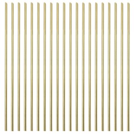 20PCS 3mm Solid Round Brass Rod Lathe Bar Stock Kit for DIY Craft Tool, 3mm / 0.12 inch in Diameter 12 inch in Length