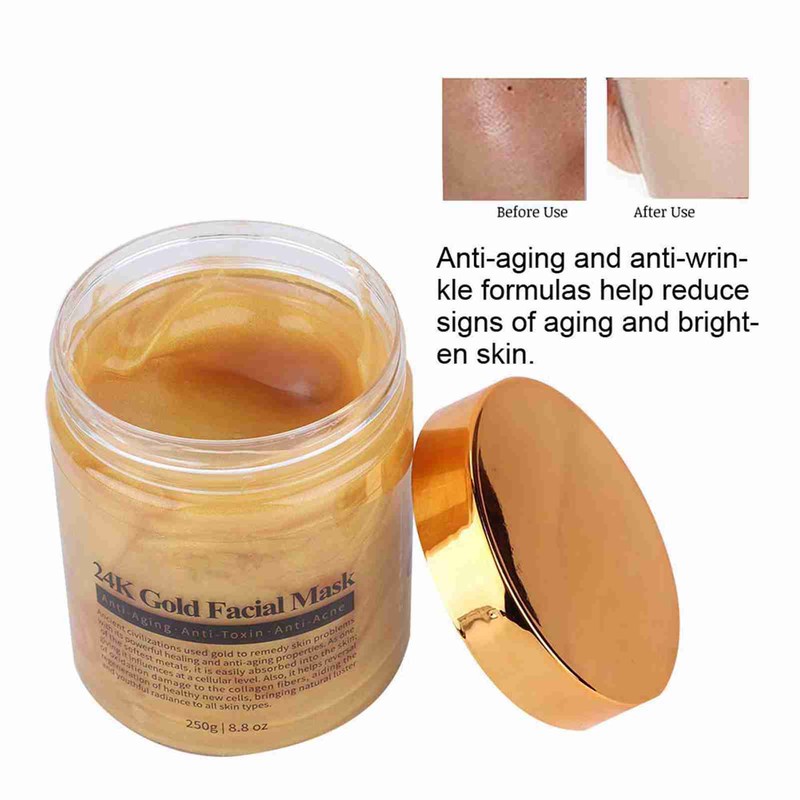 MELAO Gold Collagen Facial Mask Blackhead Removal Exfoliator Anti aging