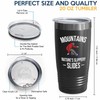 Snowboarding Black Edition Viking Tumbler 20oz - Mountains - Ski