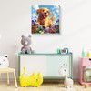 Dog Paint by Numbers Kit for Kids with Frame -