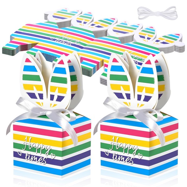 Glavatrix Easter Treat Boxes, 10pcs Rabbit Ear Candy Treat Gift