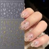 12 Sheets Nail Art Stickers Star Nail Decals 3D Self-Adhesive