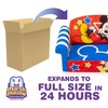 Marshmallow Furniture 2 Pack Kids Sofa, 2-in-1 Flip Open Foam