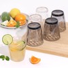 EazyBreezy 6 Pcs Plastic Tumblers Unbreakable Drinking Glasses Stackable Water