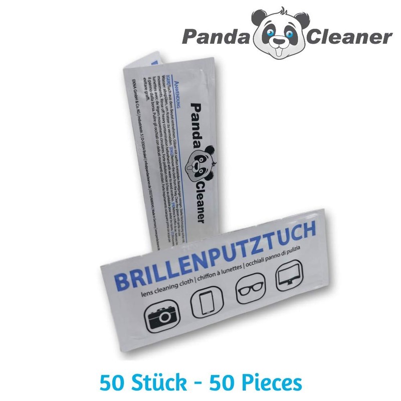 PandaCleaner Glasses Cleaning Cloths Wet Alcohol - Premium Glasses Cleaning