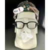 Xuirihusi Moai Tissue Box Holder with Headphone Holder, Suitable for