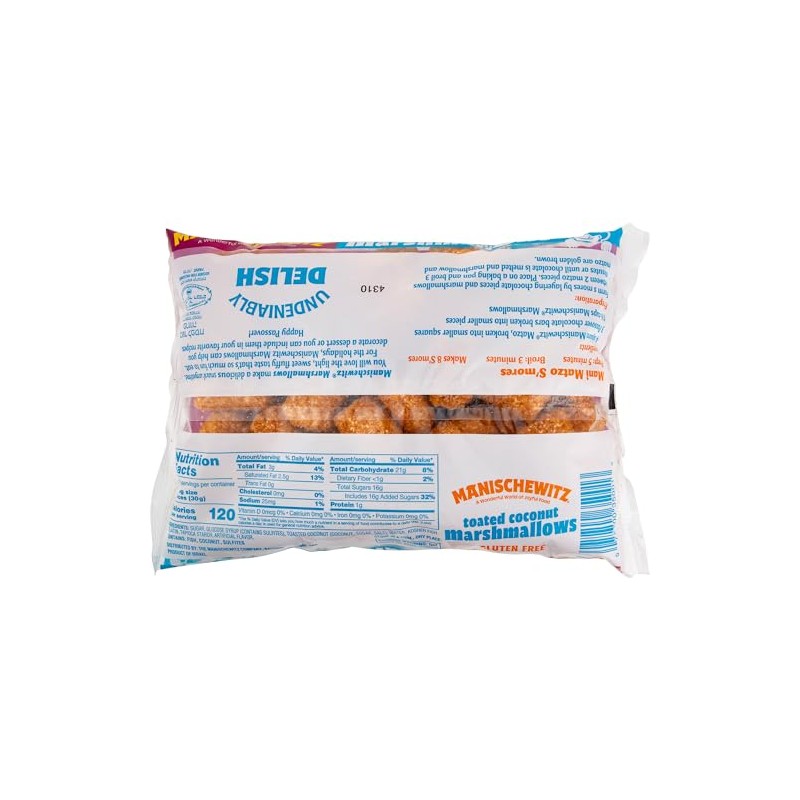 Manischewitz Toasted Coconut Marshmallows, 10 oz (3 Pack)
