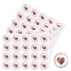 500 Heart Stickers Envelope Sealer - Love Stickers for Wedding,