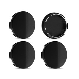 Wheel Centre Caps,4 Pcs Hub Car Wheel Accessories Universal Hub Covers Wheel Center Cover Cap Rim Hub Suitable for Wide Range of Vehicle Models and Compatibility with Many Vehicles (Black)