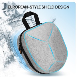 sarlar Hard Carrying Case for Meta/Oculus Quest 2 VR Headset, Touch Controller, Original Fabric Head Strap, Precise Slots, Odor Felt with Lens Protector Cover, Portable Protection for Travel