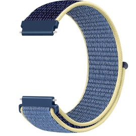 Issinlky 18mm Nylon Sport Loop band Compatible with Garmin Venu 2S/Venu 3S/Vivomove 3S/Vivoactive 4S/Forerunner 255s/255s Music/265s, Quick Release Replacement Strap for Women Men