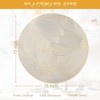 Evevda Gold Vinyl Placemats Set of 6 Flower Placemats Round