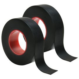 QTMMC 2pcs Self Amalgamating Tape 21mmx5m Black Insulation Tape Waterproof Rubber Tape Concealing Repair Electrical Tape Butyl Self-Amalgamating Tape for High Voltage Cable, Pipe, Sealing Joints