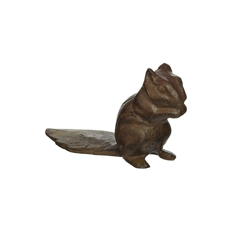 Abbott Collection Jardin Cast Iron Chipmunk Door Wedge/Stopper - Brown