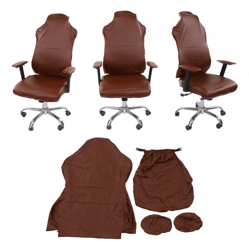 Gaming Chair Covers Comprehensive Protection Stretchable Comfortable Waterproof Black PU