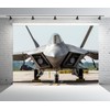Loccor 7x5ft Fabric Jet Fighter Backdrop Air Combat Fighter Military