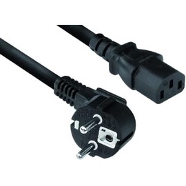 ACT IEC Cable C13 Power Cord Type F CEE 7/7 Angled PC Power Cable 2m - AC3305