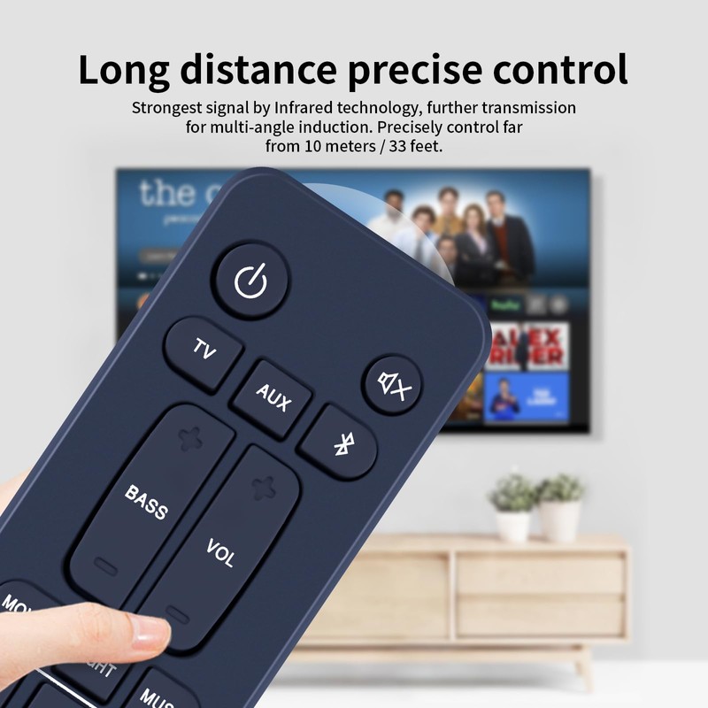 RC-1230 Replacement Remote Control for Denon Home Theater Sound Bar