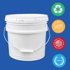 ePackageSupply, 3.5-Gallon White Plastic Bucket with Lid - Durable 90