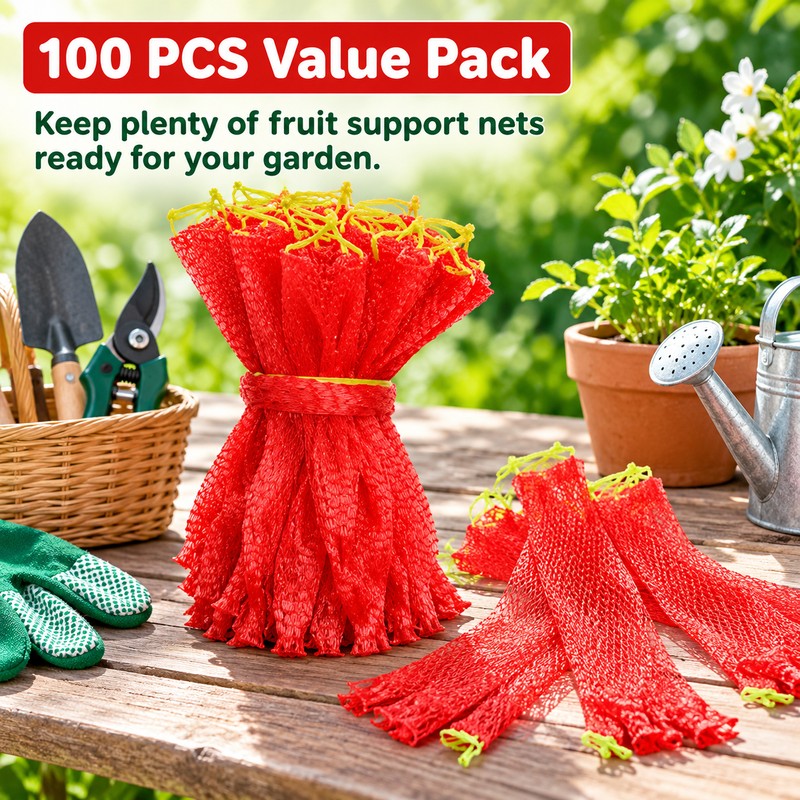 Watermelon Support Net Bags for Vertical Growing – 100-Piece Heavy-Duty