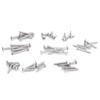 45Pcs SelfTapping Screw Set Cross Oval Head 304 Stainless Steel