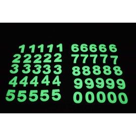 50 Piece Glow in The Dark Number Set Wall Ceiling Decor
